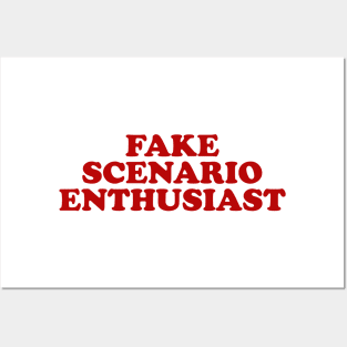 Fake Scenario Enthusiast Top y2k Posters and Art